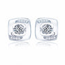 Sterling Silver Stud Earrings For Women With Gemstone