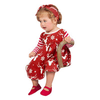 Newborn Infant Baby Girls Christmas Outfit Clothes Cotton Costume - sparklingselections