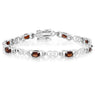 Rhodium Plated Plated Sterling Silver Bracelet For Women