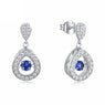 NEW Trendy Silver Earrings Blue Water Drop New Stud Earrings For Wedding, Engagement, Party, Gift, Anniversary