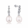 Ladies Fine Jewelry Silver Long Earrings