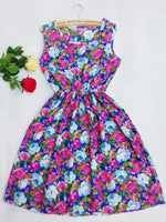 new Morning Glory Florals Print Women New Sleeveless dress size sml - sparklingselections