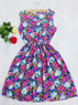 new Morning Glory Florals Print Women New Sleeveless dress size sml