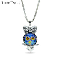 Fashion Owl Pendant Necklace - sparklingselections