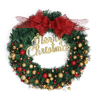 Merry Christmas Wreath 40cm Window Door Decorations - sparklingselections