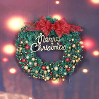 Merry Christmas Wreath 40cm Window Door Decorations - sparklingselections