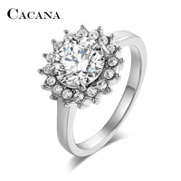 Cubic Zirconia Sun flower Rings For Women - sparklingselections