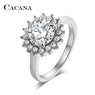 Cubic Zirconia Sun flower Rings For Women