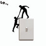 Creative Climbing Light Switch Sticker Funny Helping Hands Wall stickers/ Decal