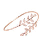 Leaf Cuff Charm Open Bracelet Bangle