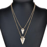 Multilayer Triangle Pendant Necklaces For Women