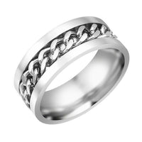 Stainless Steel with Unique Shaped Engagement Ring - sparklingselections