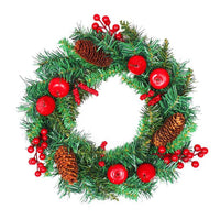 Artificial Pine Christmas Wreath Garland Window Door Decorations - sparklingselections