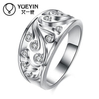 Silver Plated Wedding Rings For Women - sparklingselections