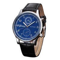 Leather Band Analog Alloy Quartz Wrist Watch - sparklingselections
