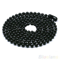 Black 2 Dog Tags Chain Mens  Pendant Necklace - sparklingselections