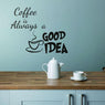 Coffee Is Always A Good Idea Kitchen Wall Sticker