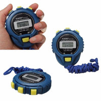 Digital LCD Sports Timer with Strap Odometer Watch - sparklingselections