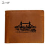 New London Tower Bridge Genuine Leather Wallet