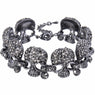 Skull Bone Skeleton Crystal Rhinestone Bracelets