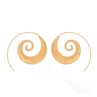 Women Double Sided Bolt Stud Round Stylish Earrings - sparklingselections