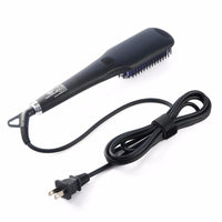 New 2 in 1 LCD Comb Electric Hair Straightener Brush - sparklingselections