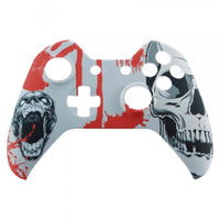 Blood Skull Front Housing Shell Faceplate Case Part for Xbox One Controller - sparklingselections