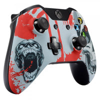 Blood Skull Front Housing Shell Faceplate Case Part for Xbox One Controller - sparklingselections