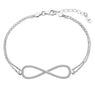 Sterling Silver Infinity Bridal Bracelet