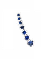 High Quality Wedding Jewelry New 925 Sterling Silver Blue Cubic Zirconia Earrings For Women - sparklingselections