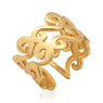 Trendy Resizable Letter Rings For Women