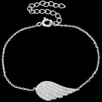 Sterling Silver Angel Bridal Bracelet - sparklingselections