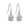 New Square Drop Earrings Fashion Ladies Copper Beautiful Engagement Earrings Jewelry
