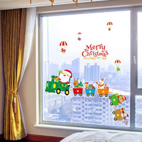 Merry Christmas Background Wall Decoration Removable Wall Stickers - sparklingselections