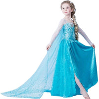 Snow Queen Girls Party Dress with Robe for Kid Girls - sparklingselections
