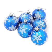 6Pc Christmas 6Cm Balls Tree Decorations Hanging Ornament - sparklingselections