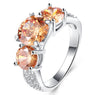 Elegant Cubic Zirconia Female Engagement Wedding Ring