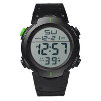 Men's Boy LCD Digital Stopwatch Date Rubber Sport Wrist Watch - sparklingselections
