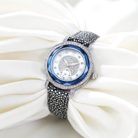 New Ocean Series Shark Leather Watches Fashion Womens Strap Quartz Watch - sparklingselections