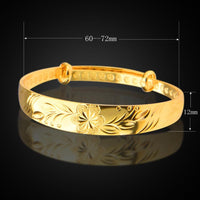 Fashion Gold Color Bangles For Women - sparklingselections