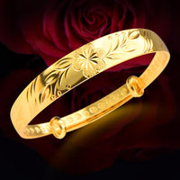 Fashion Gold Color Bangles For Women - sparklingselections