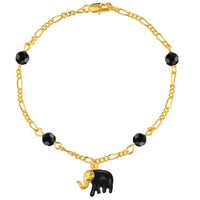 Gold Color Elephant Bead Bracelet Bangles - sparklingselections