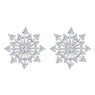 Silver Snowflake Bridal Earrings