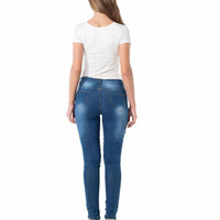Women Fashion Winter Floral Embroidered Jeans - sparklingselections