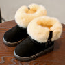 Kids Winter Warm Cotton Fashionable Black Snow Boots