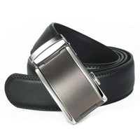 Men's Solid Buckle Leather Strap Wide Waistband - sparklingselections