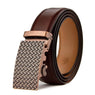 Men Comfort Click Brown Leather Belt