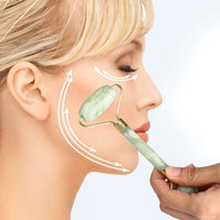 Natural Facial Beauty Massage Tool Jade Roller Face Thin massager - sparklingselections