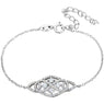 Bridal Beautiful Silver Color Bracelet For Wedding Party