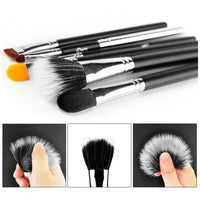 Makeup Cosmetic Brush Eyebrow Foundation Powder Brushes 15Pcs - sparklingselections